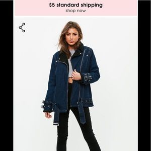 Nwt missguided jean jacket - size 4